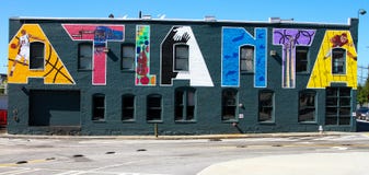 Tribut zur Stadt von Atlanta stockfotos Tribut zur Stadt von Atlanta stockfotos