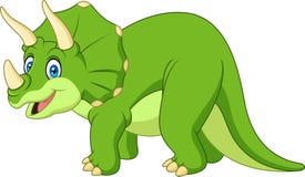 Triceratops dos desenhos animados isolado no fundo branco Fotografia de Stock Royalty Free Triceratops dos desenhos animados isolado no fundo branco Fotografia de Stock Royalty Free