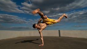 Tricking On The Street. Martial Arts Royalty Free Stock Photo
