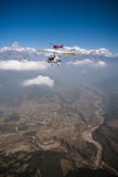 Trike ultraligero y mosca plana sobre la región de Pokhara y de Annapurna Foto de archivo Trike ultraligero y mosca plana sobre la región de Pokhara y de Annapurna Foto de archivo