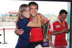 Trionfo Daytona del Alex Baldolini Suriano del podio immagini stock Trionfo Daytona del Alex Baldolini Suriano del podio immagini stock