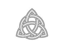 Triquetra. Trinity knot. Celtic symbol of eternity. Vector Royalty Free Stock Images Triquetra. Trinity knot. Celtic symbol of eternity. Vector Royalty Free Stock Images