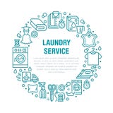 Trockenreinigung, Fahnenillustration mit flacher Linie Ikonen Wäsche-Service-Ausrüstung, Waschmaschinenkleidungs-Schuhleder stock abbildung Trockenreinigung, Fahnenillustration mit flacher Linie Ikonen Wäsche-Service-Ausrüstung, Waschmaschinenkleidungs-Schuhleder stock abbildung
