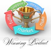 Trofeo de las flechas del diseño de producto del negocio ilustración del vector Trofeo de las flechas del diseño de producto del negocio ilustración del vector