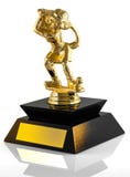 Trofeo di golf miniatura su un fondo bianco fotografie stock Trofeo di golf miniatura su un fondo bianco fotografie stock