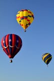 Trois ballons à air chauds image libre de droits Trois ballons à air chauds image libre de droits
