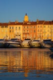tropez святой вечера светлое стоковое изображение rf tropez святой вечера светлое стоковое изображение rf