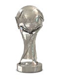 Trophée argenté du football avec des étoiles illustration de vecteur Trophée argenté du football avec des étoiles illustration de vecteur