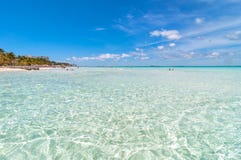 Tropical beach in Isla Mujeres, Mexico stock images Tropical beach in Isla Mujeres, Mexico stock images