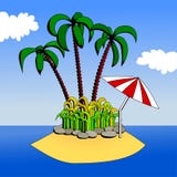 Tropical Island Royalty Free Stock Images