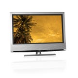 Tropical landscape on flat screen tv