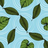 Tropical leaves seamless pattern sketches 15 stock illustration Tropical leaves seamless pattern sketches 15 stock illustration