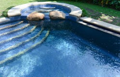 Tropical forest holiday pool royalty free stock image Tropical forest holiday pool royalty free stock image