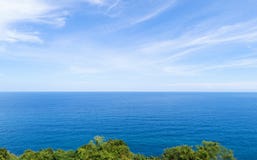 Tropical sea with leaves frame in summer season in phuket thaila Royalty Free Stock Photo Tropical sea with leaves frame in summer season in phuket thaila Royalty Free Stock Photo