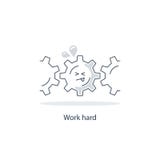 Troppo concetto del lavoro illustrazione di stock Troppo concetto del lavoro illustrazione di stock