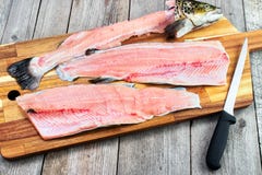 Trout Fillets Stock Photo