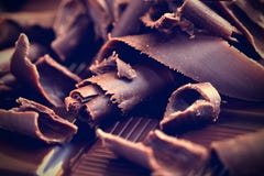 Trucioli del cioccolato fondente