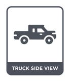 truck side view icon in trendy design style. truck side view icon isolated on white background. truck side view vector icon simple vector illustration truck side view icon in trendy design style. truck side view icon isolated on white background. truck side view vector icon simple vector illustration