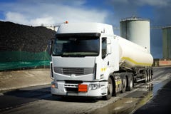 Truck With Fuel Tank Stock Photos