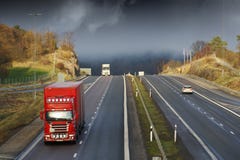 Trueque en autopista sin peaje escénica fotografía de archivo libre de regalías Trueque en autopista sin peaje escénica fotografía de archivo libre de regalías