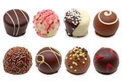 truffes de chocolat d'assortiment photo libre de droits truffes de chocolat d'assortiment photo libre de droits