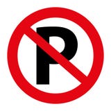 tráfego da ilustração nenhum gráfico do sinal do estacionamento isolado no branco Fotografia de Stock tráfego da ilustração nenhum gráfico do sinal do estacionamento isolado no branco Fotografia de Stock
