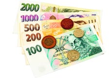 Tschechische Banknoten lizenzfreie stockfotos Tschechische Banknoten lizenzfreie stockfotos