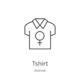 tshirt icon vector from activist collection. Thin line tshirt outline icon vector illustration. Outline, thin line tshirt icon for stock illustration tshirt icon vector from activist collection. Thin line tshirt outline icon vector illustration. Outline, thin line tshirt icon for stock illustration
