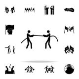 tug of both sides icon. conflict icons universal set for web and mobile stock illustration tug of both sides icon. conflict icons universal set for web and mobile stock illustration