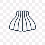 Tulle Skirt vector icon isolated on transparent background, line vector illustration Tulle Skirt vector icon isolated on transparent background, line vector illustration