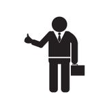 Tumb upp tecknet och symbolet för vektor för symbol för affärsman som isoleras på vit bakgrund, Tumb upp begrepp för logo för aff royaltyfri illustrationer Tumb upp tecknet och symbolet för vektor för symbol för affärsman som isoleras på vit bakgrund, Tumb upp begrepp för logo för aff royaltyfri illustrationer