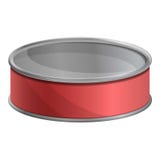 Tuna fish tin can icon, cartoon style stock illustration Tuna fish tin can icon, cartoon style stock illustration