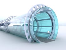 Tunnel Futuristic Royalty Free Stock Photography Tunnel Futuristic Royalty Free Stock Photography