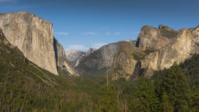 The iconic Yosemite Tunnel View, California royalty free stock photography The iconic Yosemite Tunnel View, California royalty free stock photography