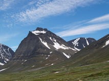 Tuolpagorni Peak In Kebnekaise National Park Royalty Free Stock Image