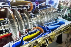 Turbinentriebwerk-Profil Luftfahrt-Technologien stockfotos Turbinentriebwerk-Profil Luftfahrt-Technologien stockfotos