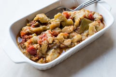 Tureckiej zakąski Karmowa oberżyna, Aubergine sałatka z/oliwa z oliwek, Patlican/Ezmesi obrazy royalty free Tureckiej zakąski Karmowa oberżyna, Aubergine sałatka z/oliwa z oliwek, Patlican/Ezmesi obrazy royalty free