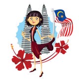 Turismo en de Malasia el ejemplo verdad Asia libre illustration Turismo en de Malasia el ejemplo verdad Asia libre illustration