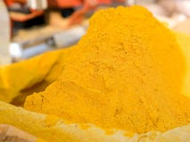Turmeric Powder Spice Pile Stock Images
