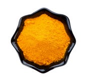 Turmeric proszek w pucharze obrazy stock Turmeric proszek w pucharze obrazy stock