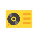 Turntable icon vector sign and symbol isolated on white background, Turntable logo concept vector illustration Turntable icon vector sign and symbol isolated on white background, Turntable logo concept vector illustration