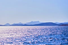 Turquoise water near beach on Aegean coast sea Turkish resort, Bodrum, Turkey royalty free stock image Turquoise water near beach on Aegean coast sea Turkish resort, Bodrum, Turkey royalty free stock image