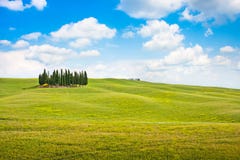 Tuscany landscape in Val d'Orcia, Italy royalty free stock image Tuscany landscape in Val d'Orcia, Italy royalty free stock image