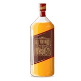 Tutta che abbiate bisogno di è illustrazione di concetto di vettore del whiskey vector la bottiglia funky del bourbon o del whisk Immagine Stock Libera da Diritti Tutta che abbiate bisogno di è illustrazione di concetto di vettore del whiskey vector la bottiglia funky del bourbon o del whisk Immagine Stock Libera da Diritti