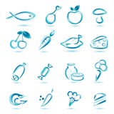 Tutte le icone dell'alimento di generi, grande raccolta illustrazione di stock Tutte le icone dell'alimento di generi, grande raccolta illustrazione di stock