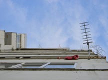 TV antenna, Tirana, Albania stock images TV antenna, Tirana, Albania stock images