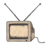 TV retra ilustración del vector TV retra ilustración del vector