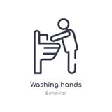 tvättande handöversiktssymbol isolerad linje vektorillustration fr?n uppf?randesamling tvättande handsymbol för redigerbar tunn s royaltyfri illustrationer tvättande handöversiktssymbol isolerad linje vektorillustration fr?n uppf?randesamling tvättande handsymbol för redigerbar tunn s royaltyfri illustrationer
