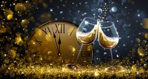 Twaalf uur op Nieuwjarenvooravond royalty-vrije illustratie Twaalf uur op Nieuwjarenvooravond royalty-vrije illustratie