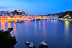 Twilight in Greece royalty free stock image Twilight in Greece royalty free stock image